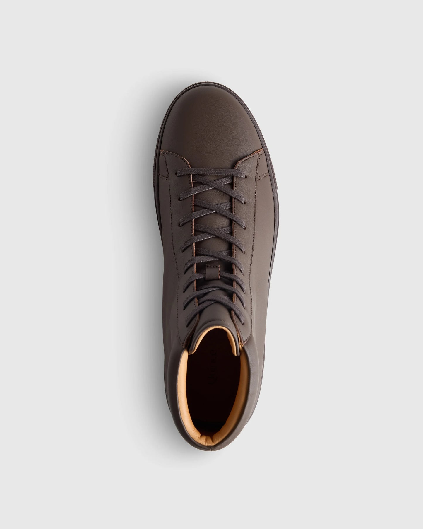 Italian Leather High Top Everyday Sneaker - 7 / White