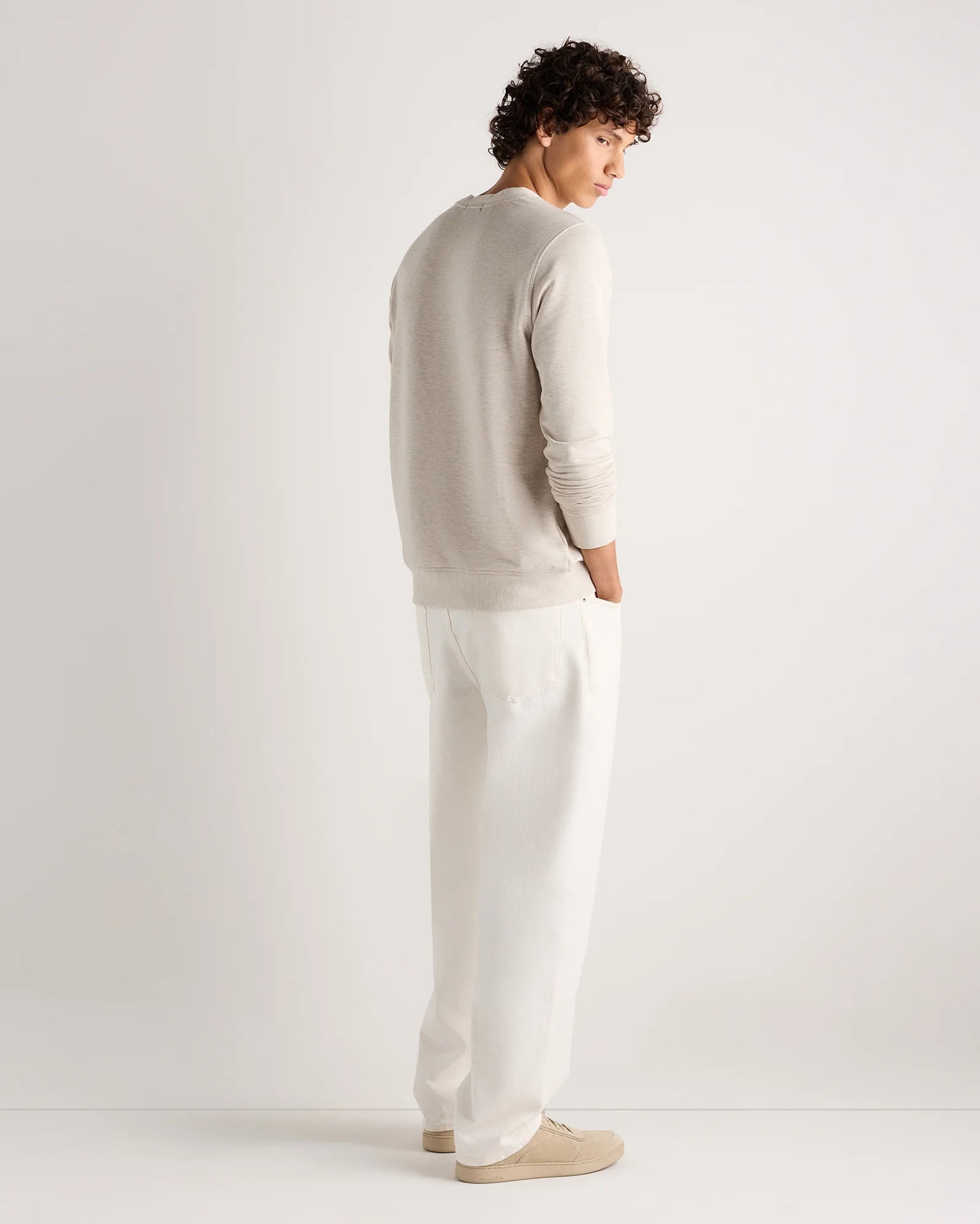 Supersoft Fleece Crew - XS / Heather Oatmeal