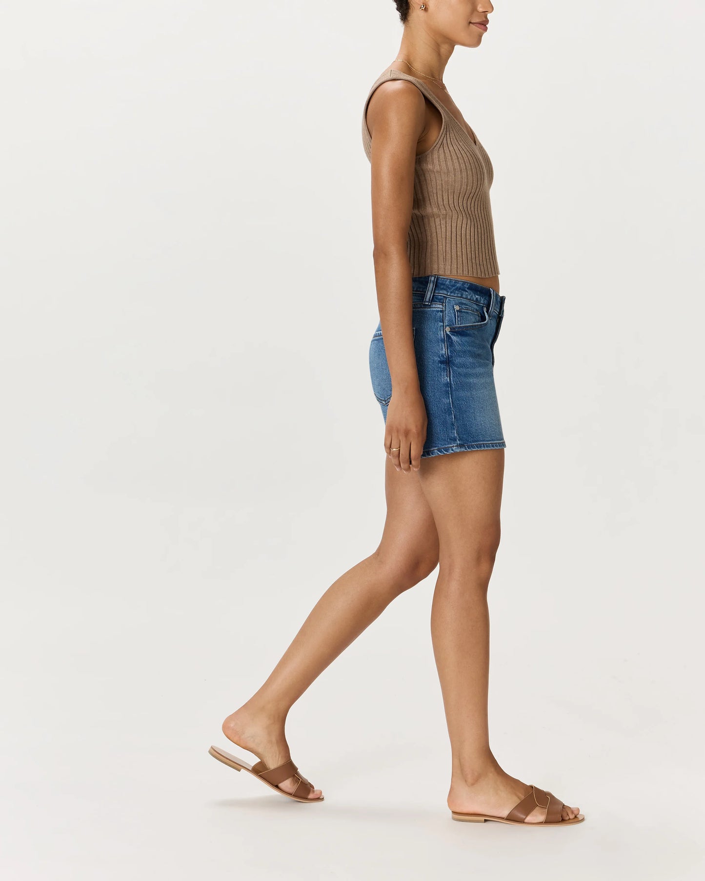 Bella Stretch Vintage Shorts - 24 / Obsidian Blue Fray