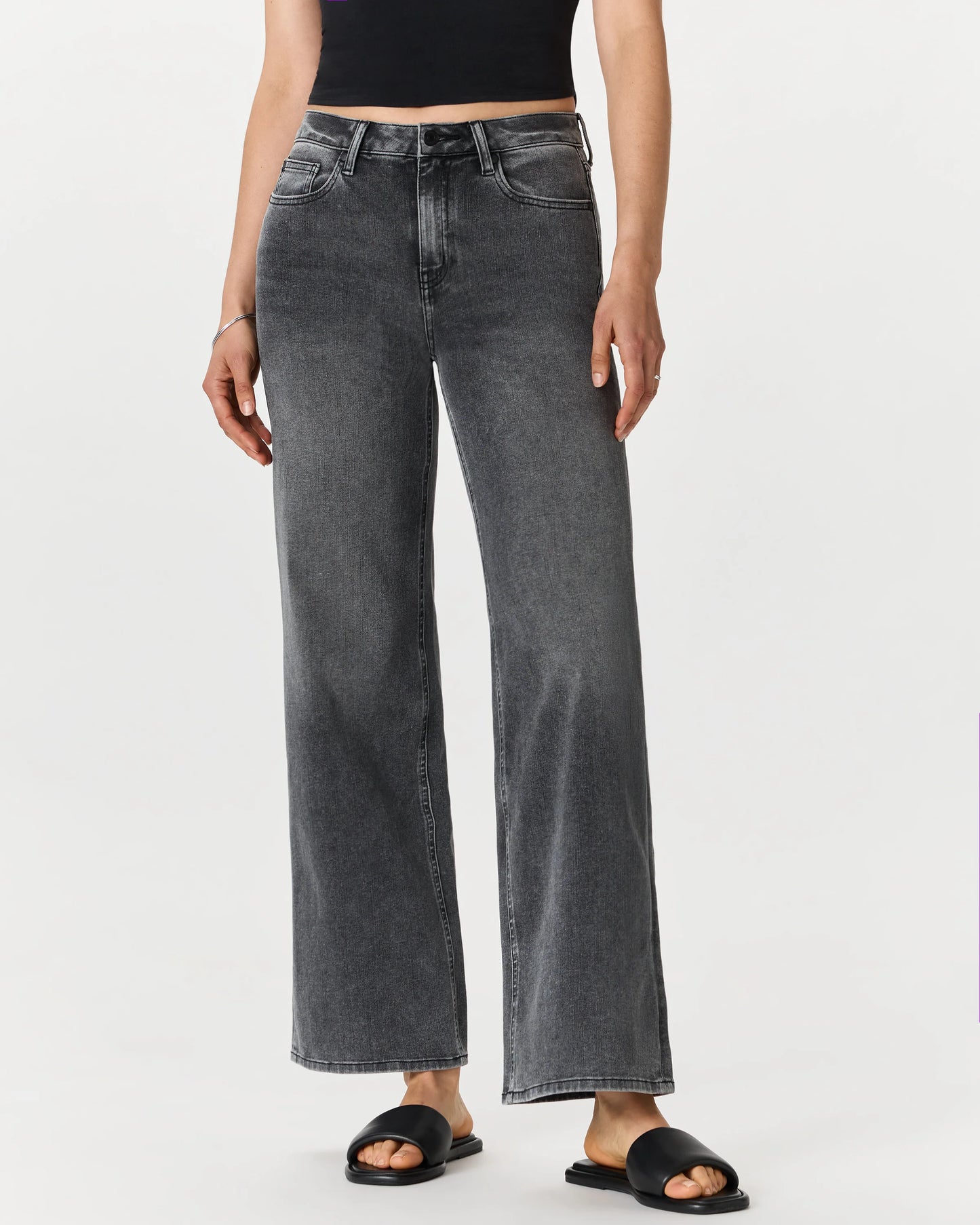 Bella Stretch Wide Leg Jeans - 24 / Frosted Blue