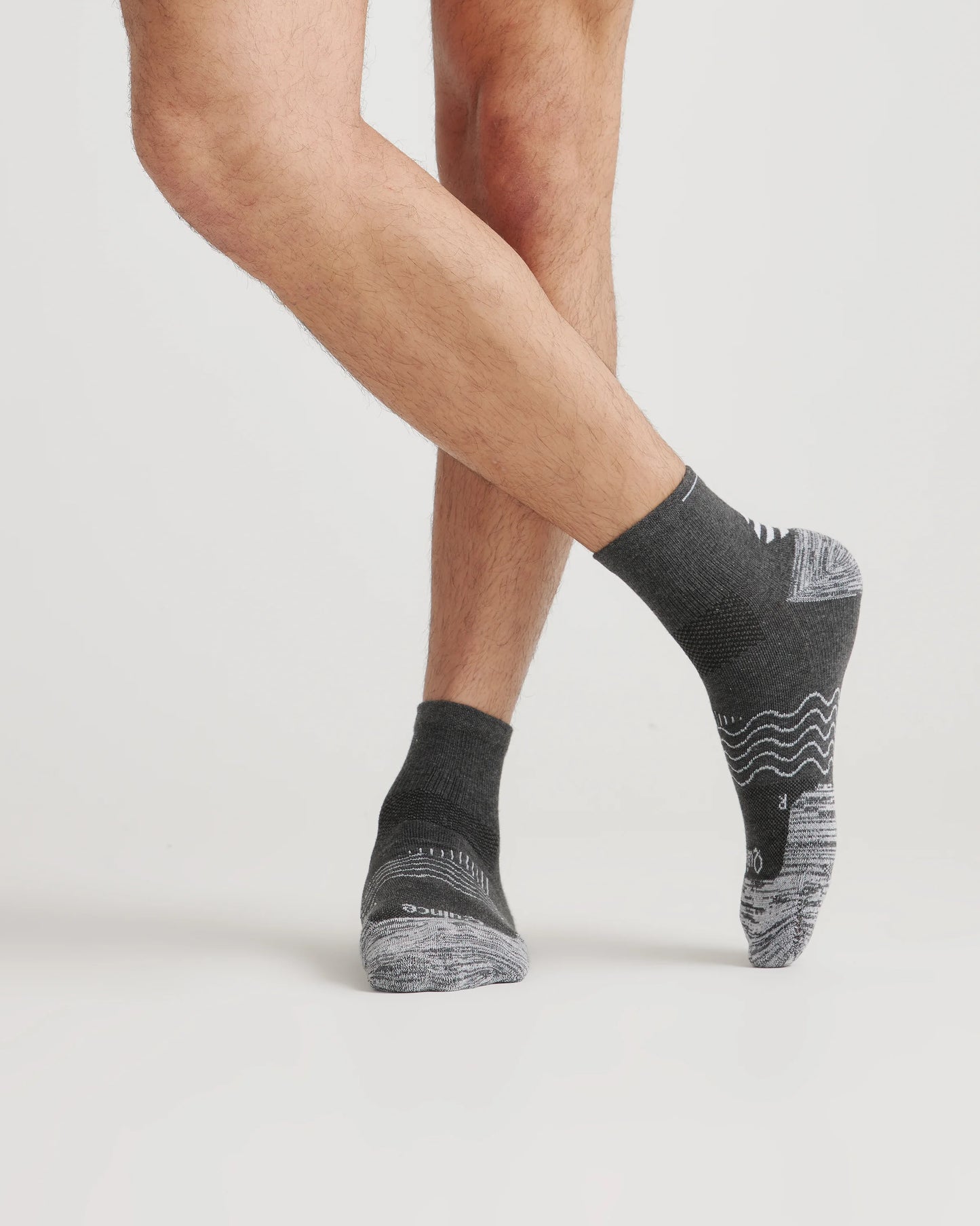 Performance Running Quarter Socks (4-Pack) - S / White