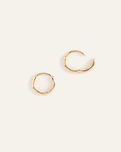 14K Gold Bold Hoops - One Size / Yellow Gold