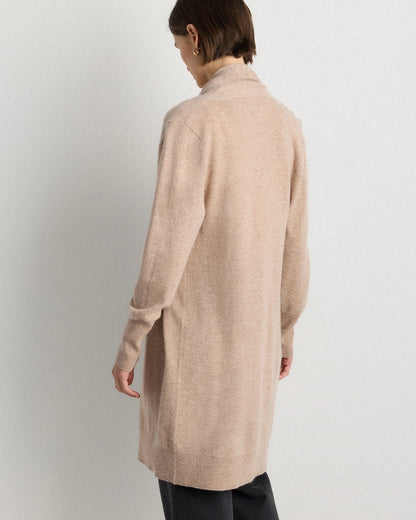 Mongolian Cashmere Duster Cardigan Sweater - XS / Oatmeal