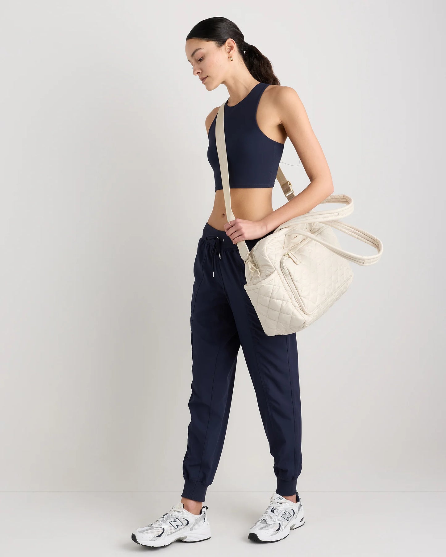 Transit Quilted Duffle Bag - One Size / Taupe Brown