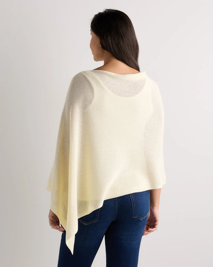 Lightweight Cotton Cashmere Nursing Shawl - One Size / Pale Custard Yellow
