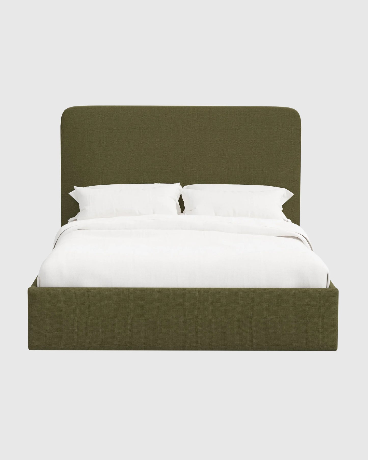 100% Linen Curved Bed - Full / Canvas