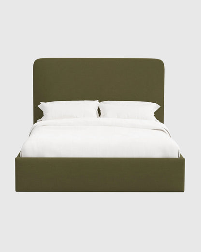 100% Linen Curved Bed - Full / Canvas