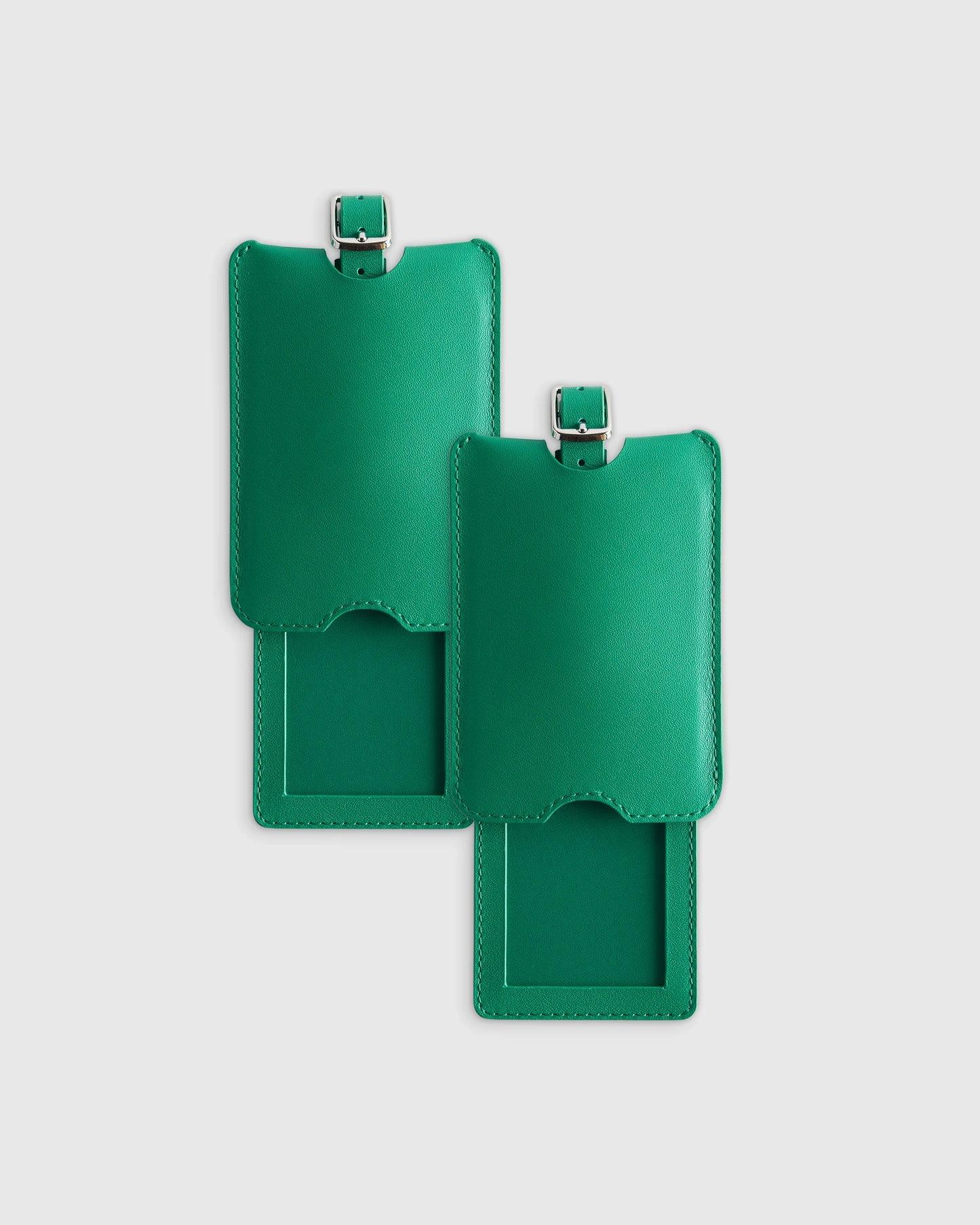 Nappa Leather Luggage Tag (2-Pack) - One Size / Cobalt Blue