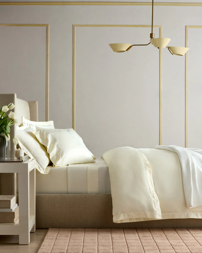 Signature Giza Cotton Sateen Duvet Cover Set - Twin / Sand