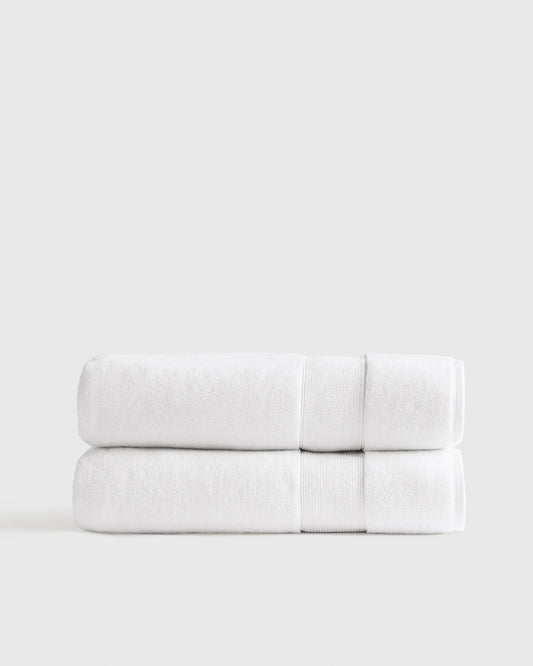 Classic Organic Turkish Cotton Bath Sheet (Set of 2) - One Size / White