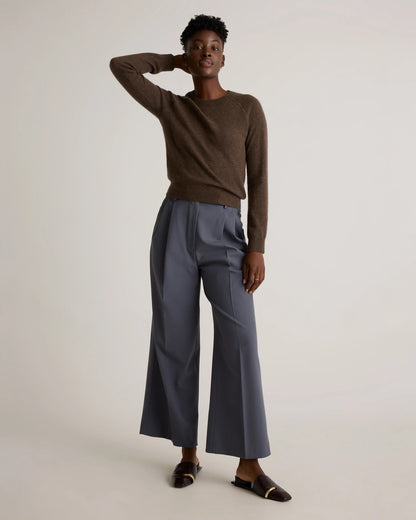 Mongolian Shrunken Cashmere Sweatshirt - XS / True Navy