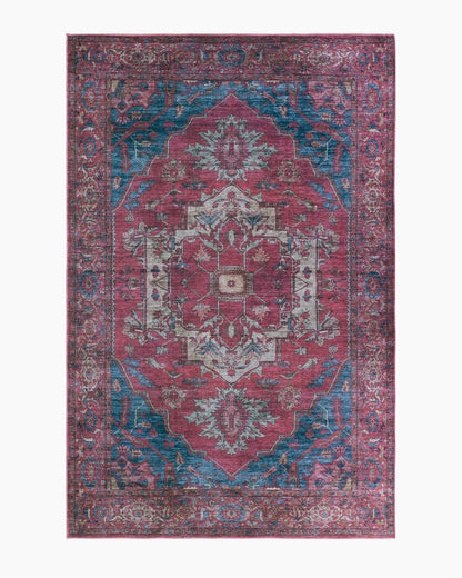 Ramona Performance Rug - 3'11" x 6' / Wine/Indigo
