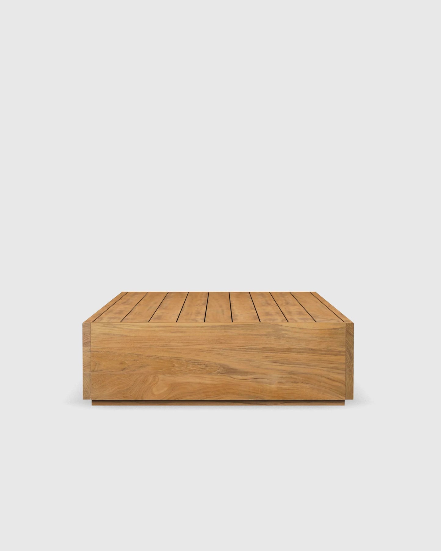 Solid Teak Outdoor Coffee Table - One Size / Natural Teak