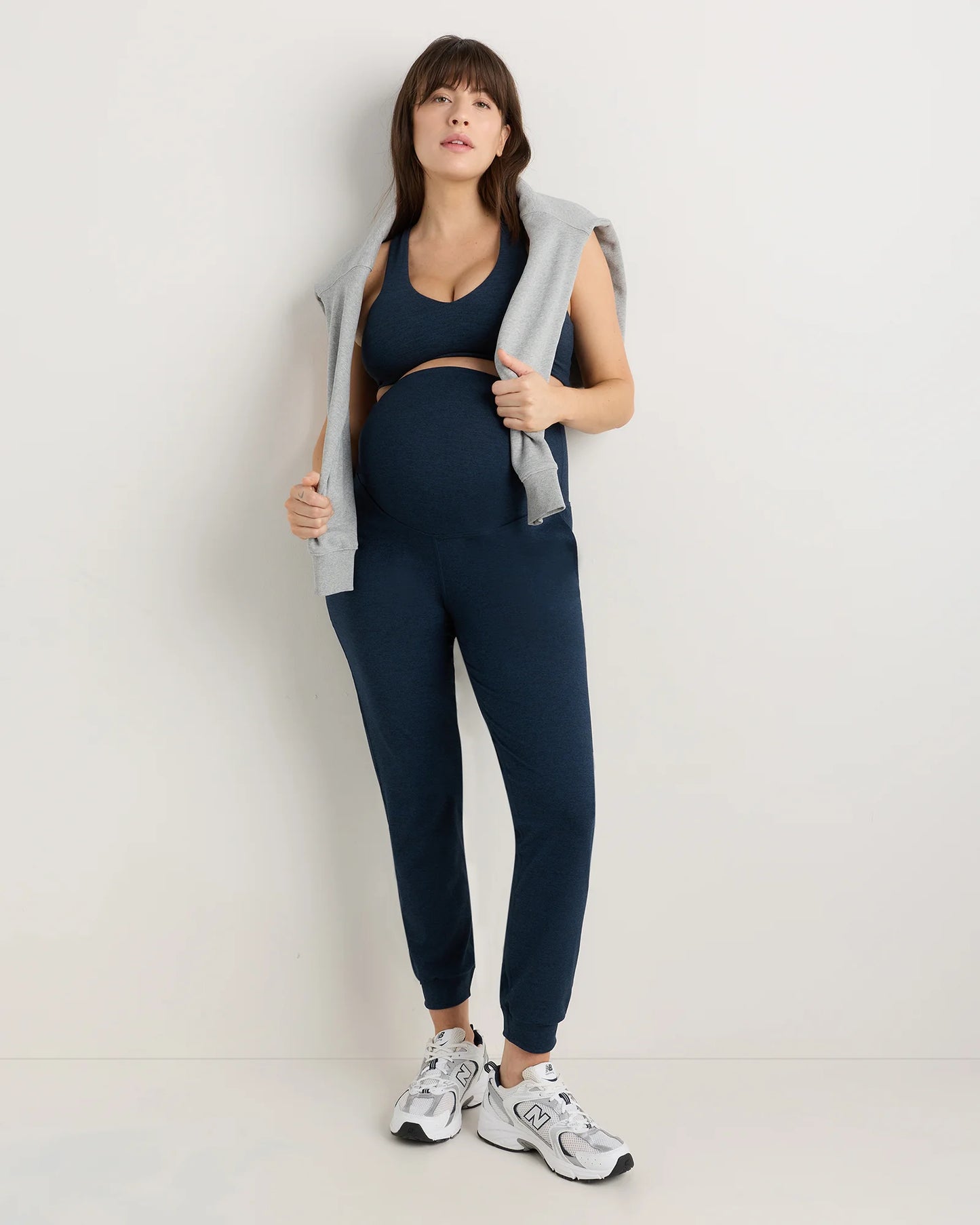 Ultra-Soft Maternity Joggers - XS / Heather Black