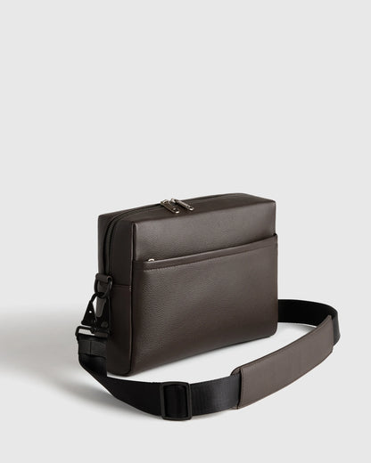 Excursion Italian Leather Crossbody Bag - One Size / Hickory