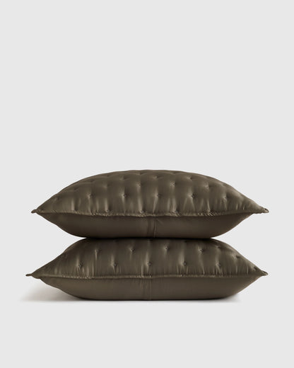 Bamboo Dream Quilted Sham Set - Standard / Sage
