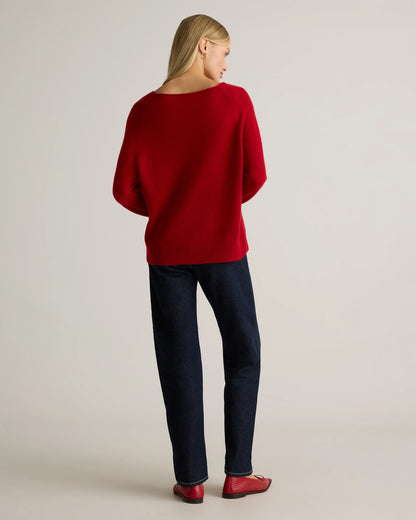 Mongolian Cashmere Boatneck Sweater - XS / Black