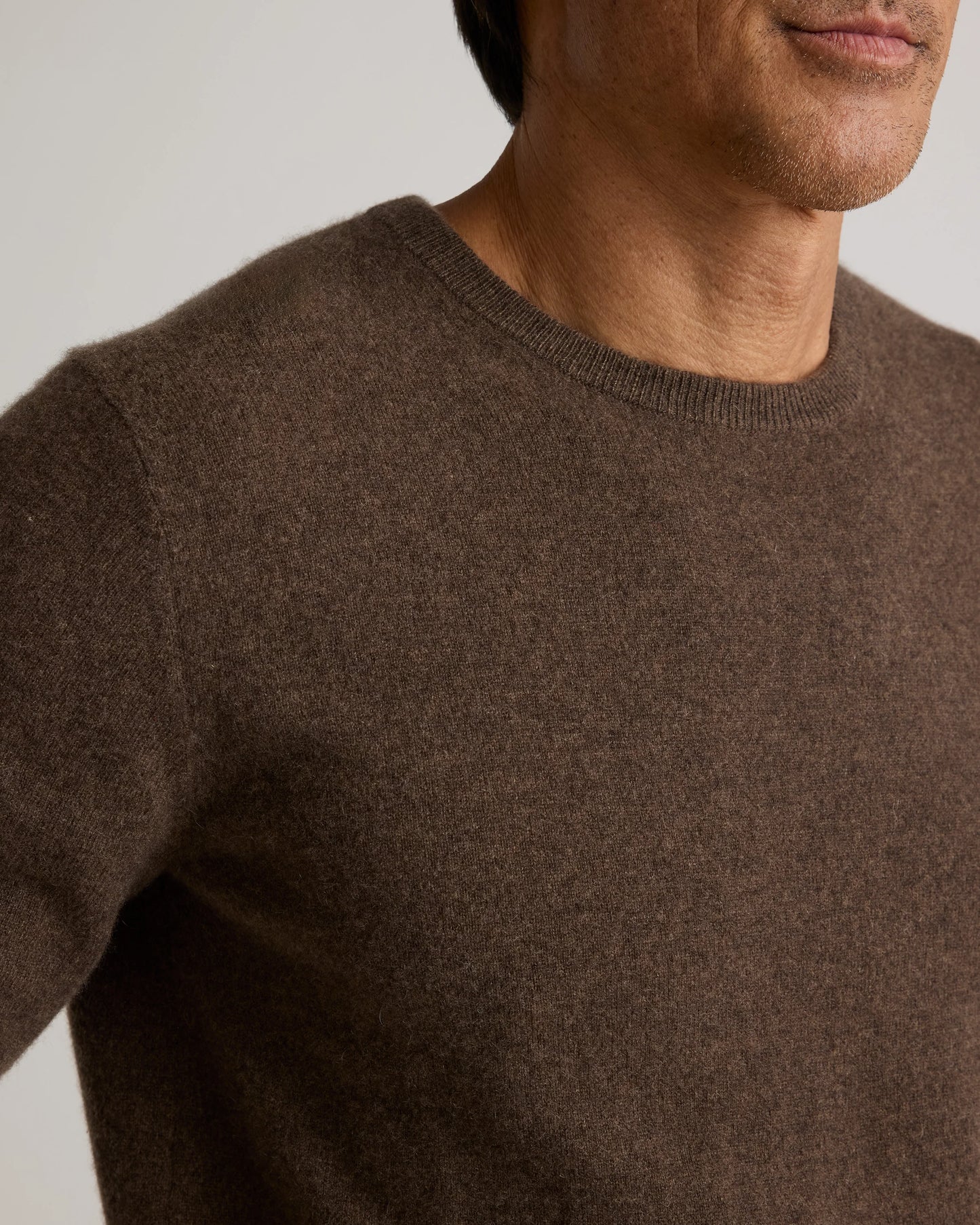 Mongolian Cashmere Crewneck Sweater - XS / Black