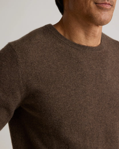 Mongolian Cashmere Crewneck Sweater - XS / Black