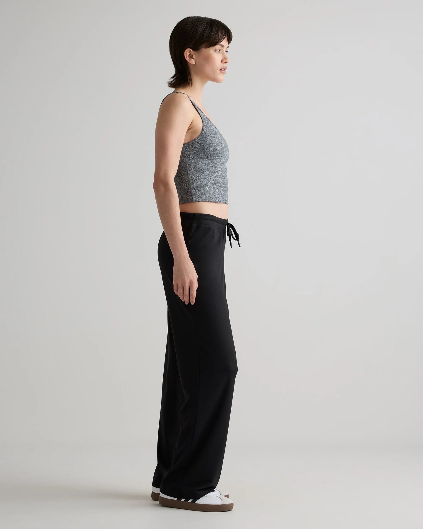 Flowknit Wide Leg Pants - XS / Black