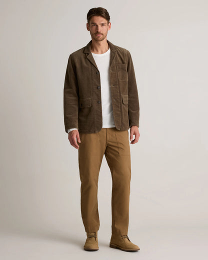 Organic Stretch Corduroy Chore Jacket - S / Seaweed