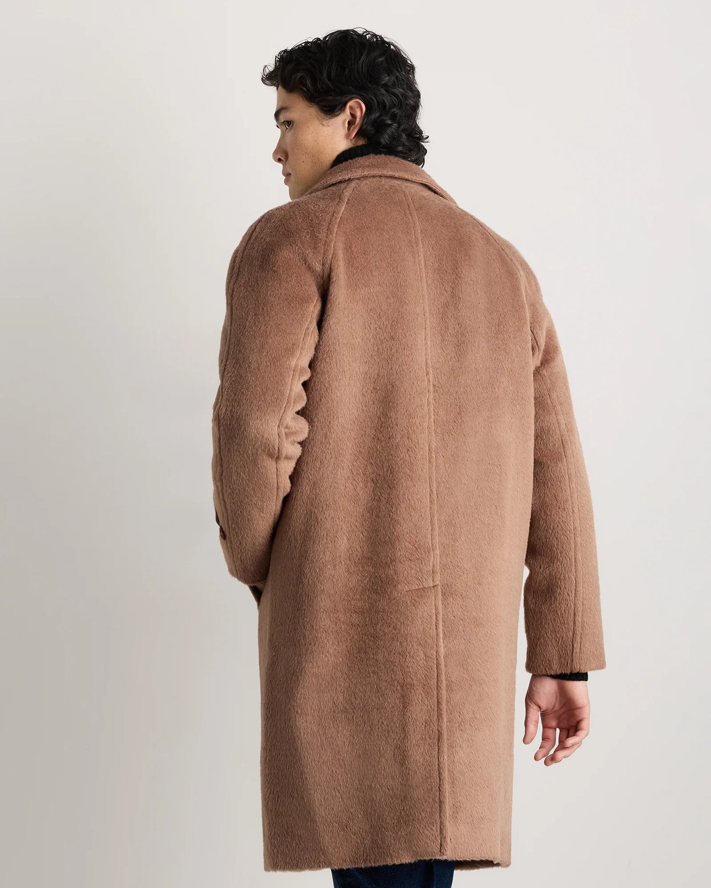 Alpaca-Wool Overcoat - S / Rustic Brown