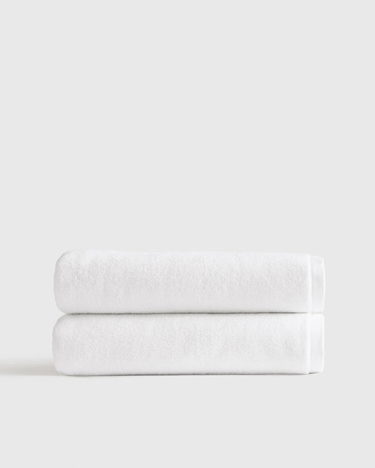 Plush Organic Turkish Cotton Bath Sheet (Set of 2) - One Size / White