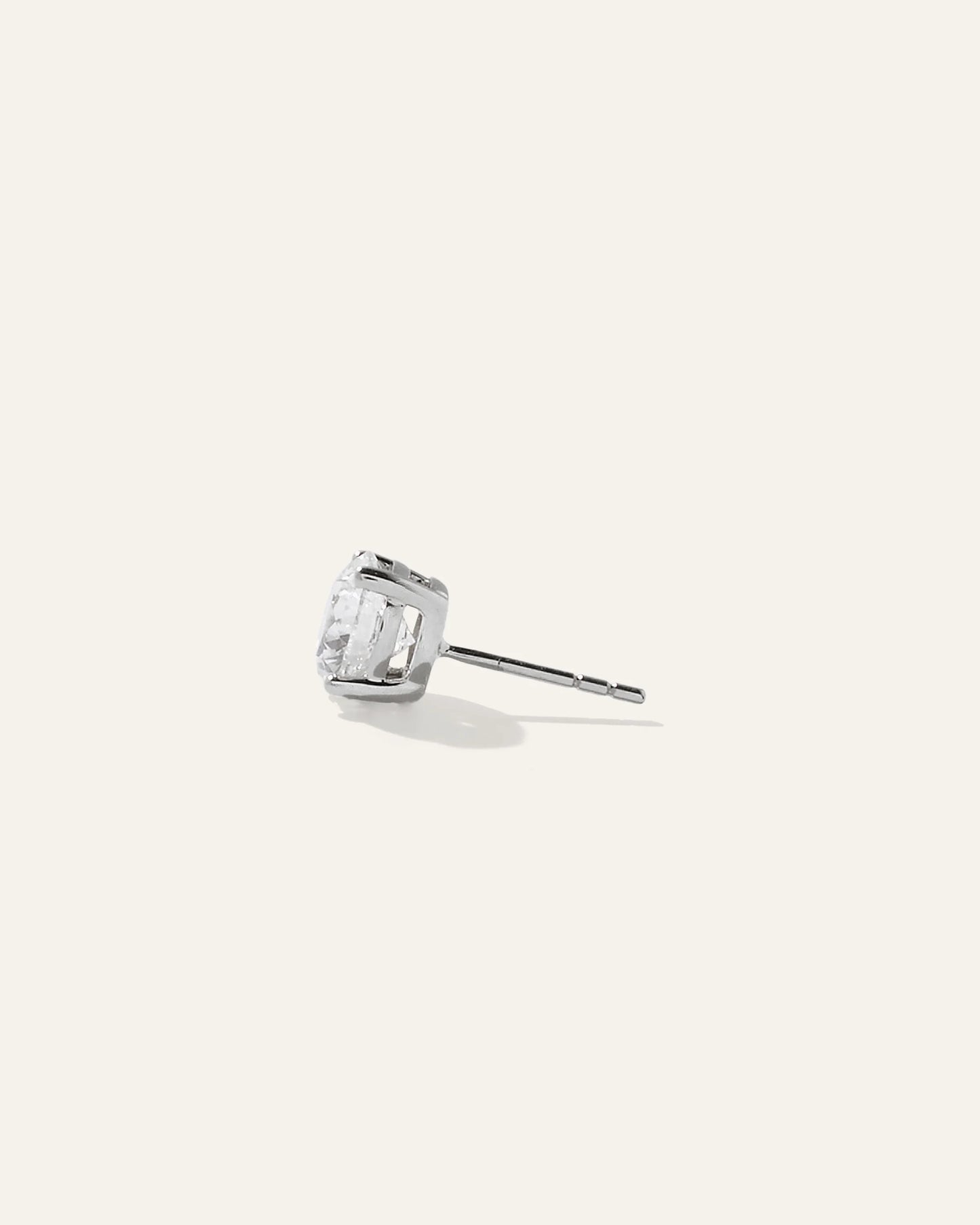 14K Gold Lab Grown Diamond Four-Prong Solitaire Studs - 2ctw - One Size / Yellow Gold