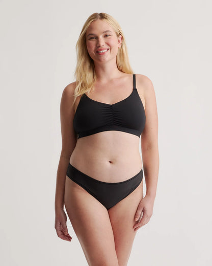 Micromodal Ruched Bralette (2-pack) - XS / Black