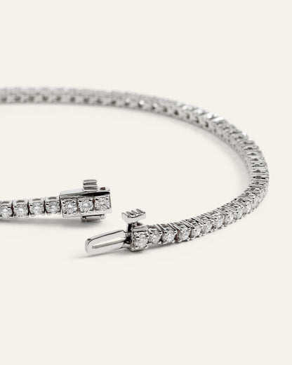 14K Gold Lab Grown Diamond Tennis Bracelet - 7ctw - 6.5" / Yellow Gold