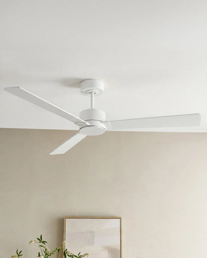 Minimalist Wood Blade Ceiling Fan - 44" / White