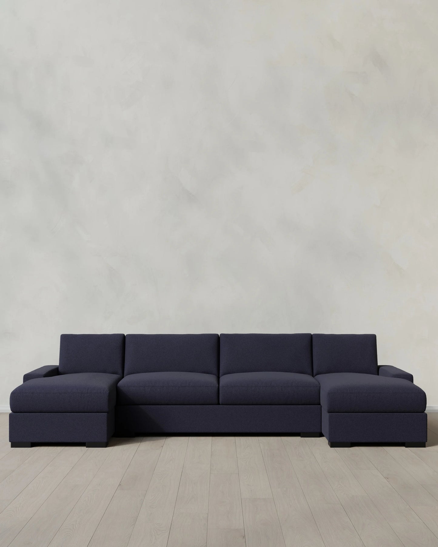 Stillman U Sectional in Performance Basketweave - One Size / Flax