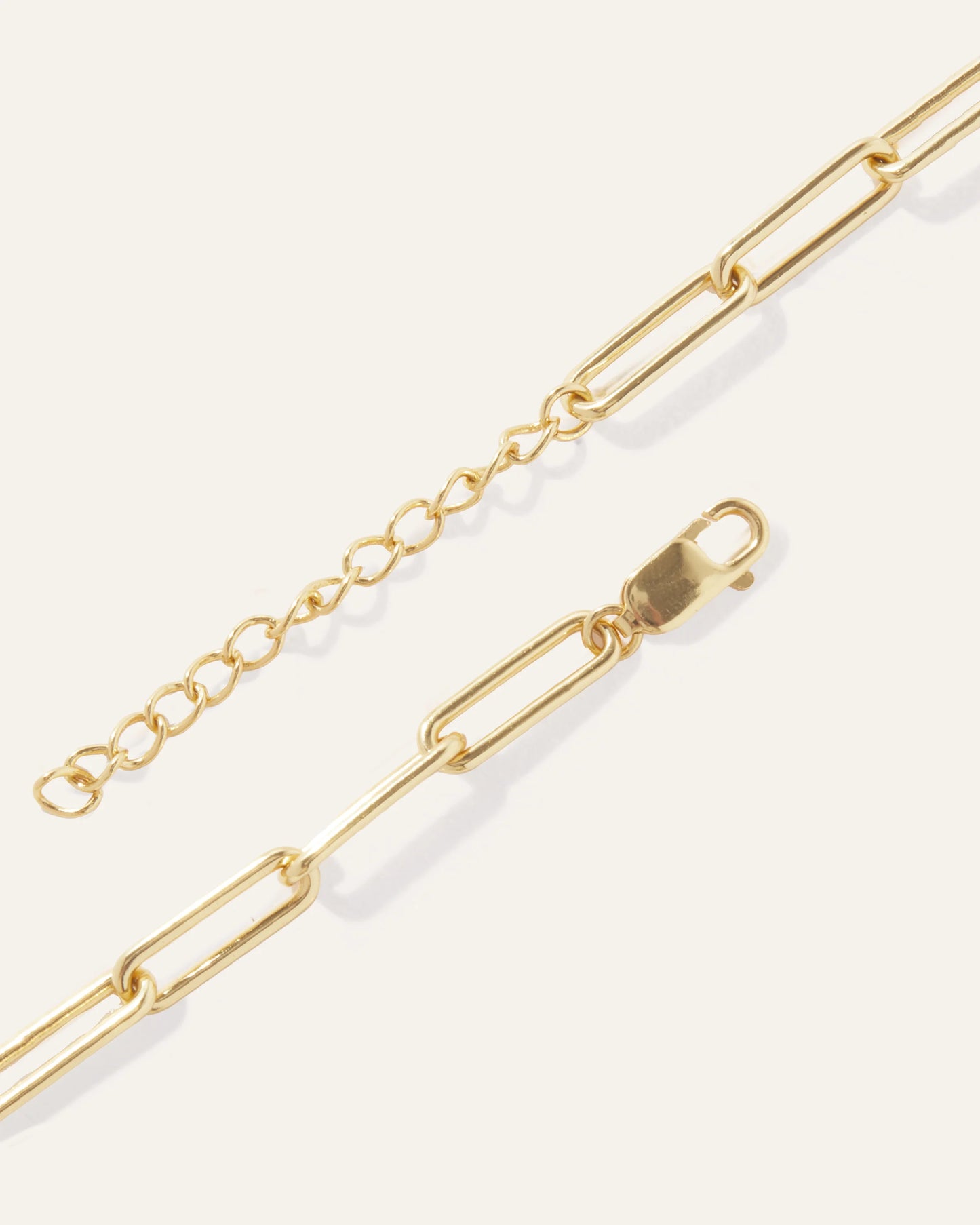 Bold Paperclip Chain Necklace - One Size / Gold Vermeil