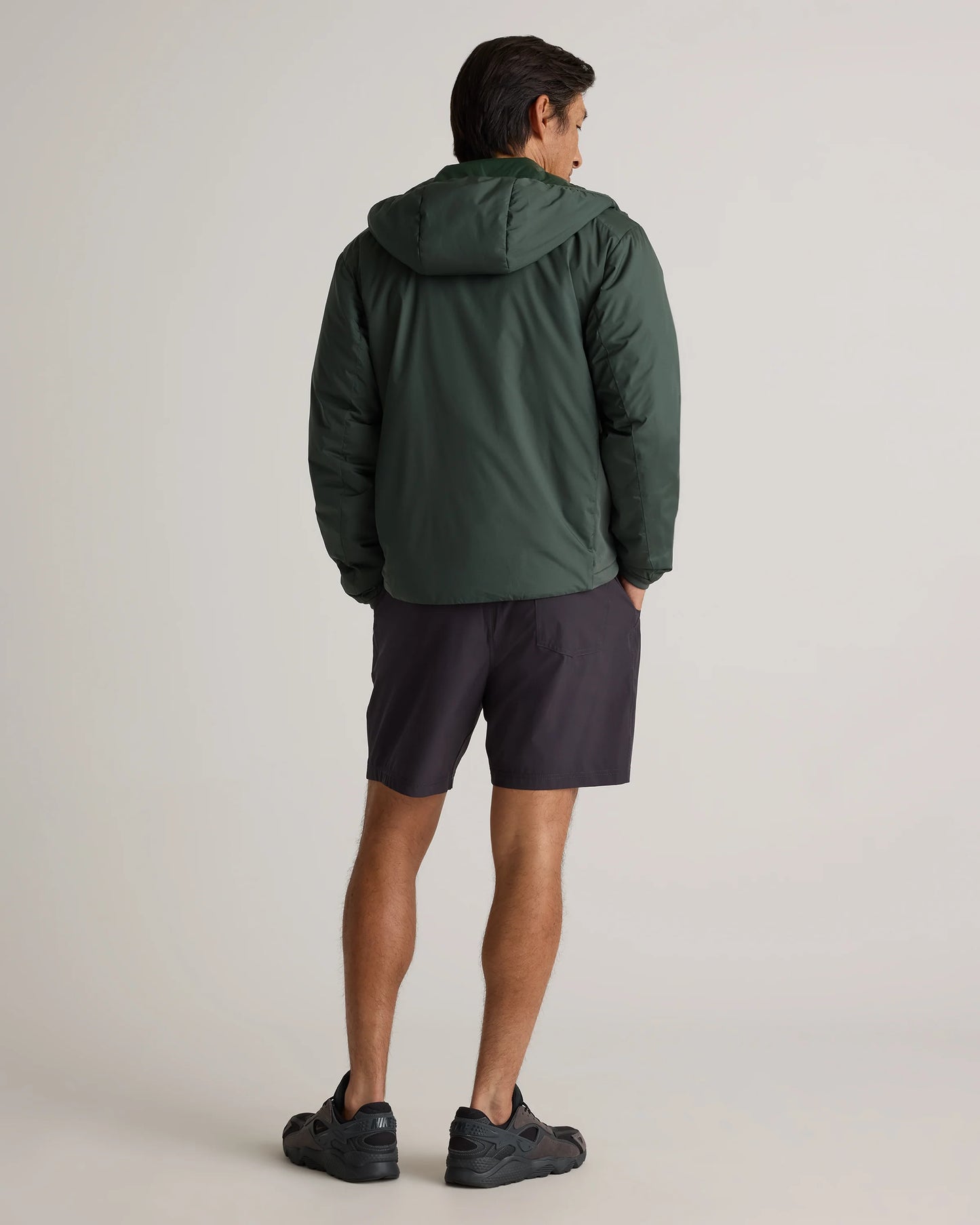 Hybrid Insulated Lightweight Hooded Jacket - S / Black