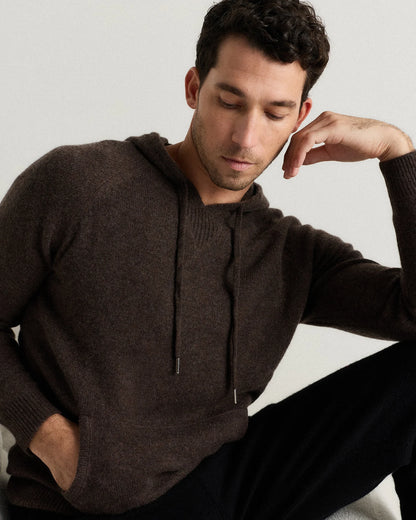 Mongolian Cashmere Pullover Hoodie - XS / Sea Spray Green
