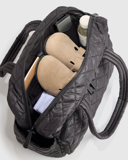 Transit Quilted Duffle Bag - One Size / Taupe Brown