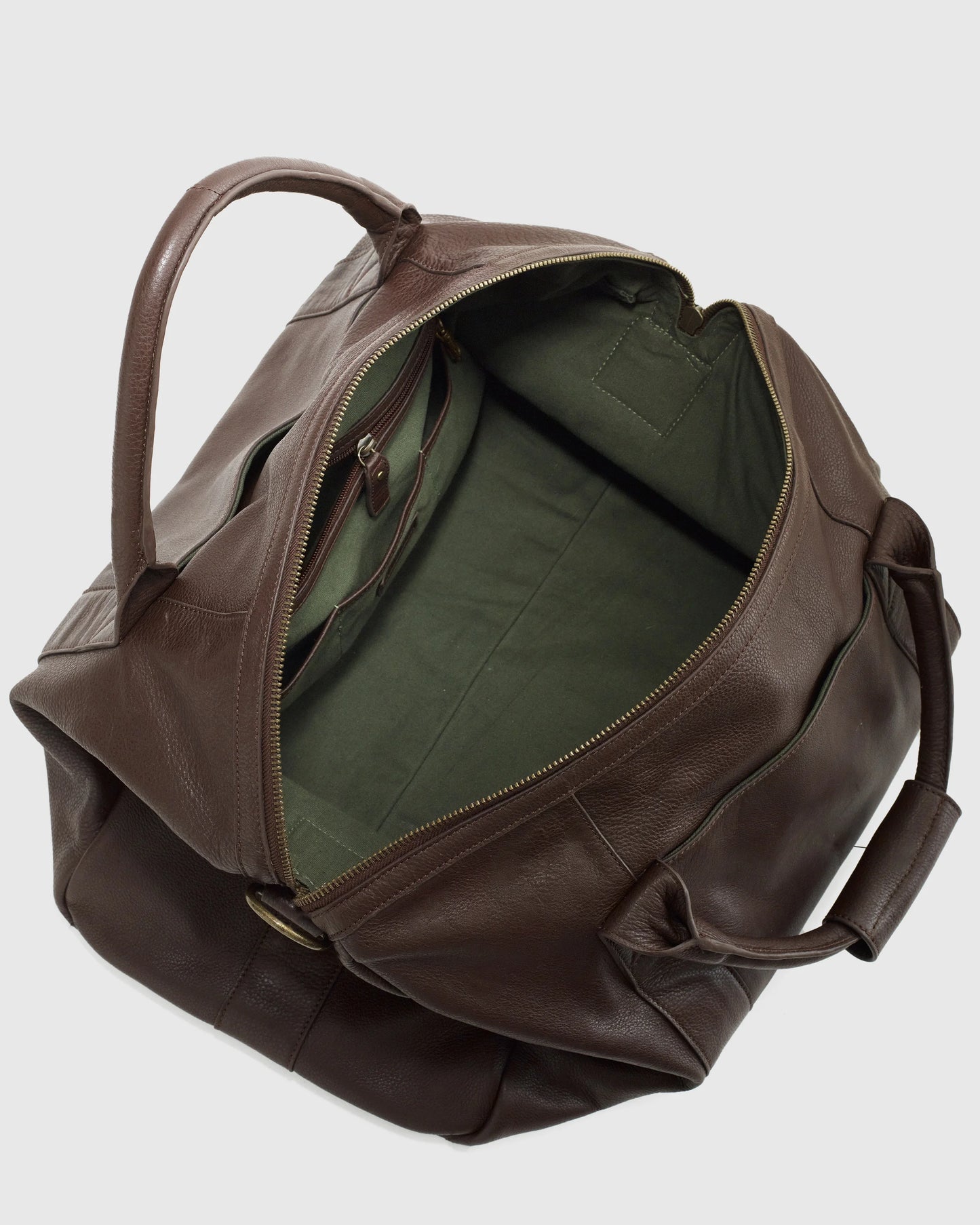 Nappa Leather Duffle Bag - One Size / Dark Brown