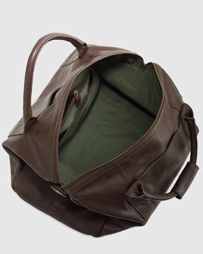 Nappa Leather Duffle Bag - One Size / Dark Brown