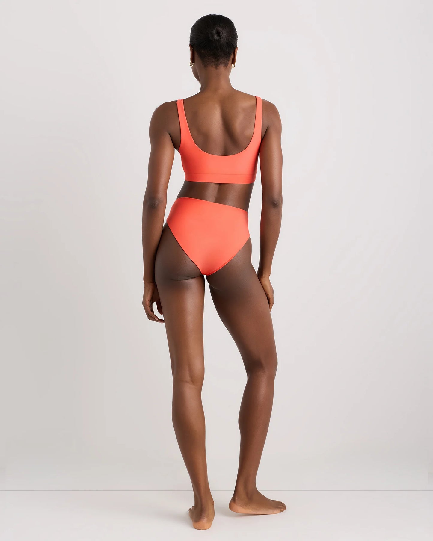 Italian High-Rise High-Leg Bikini Bottom - XS / Palm