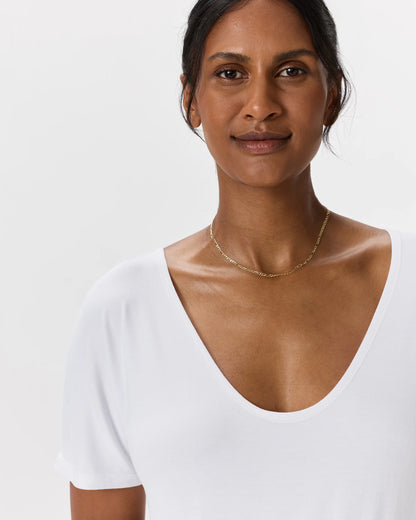 Bamboo Jersey Maternity Dolman Sleeve Tee (2-pack) - XS / White/Grey