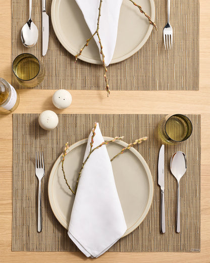 Bamboo Easy-Care Rectangular Placemat, Set of 4 by Chilewich - One Size / Coconut