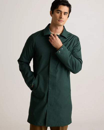 Weather Proof Long Rain Jacket - S / Storm Blue