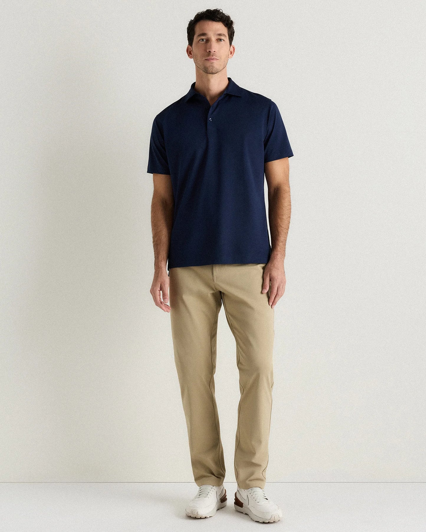 Performance Mesh Golf Polo - S / Navy