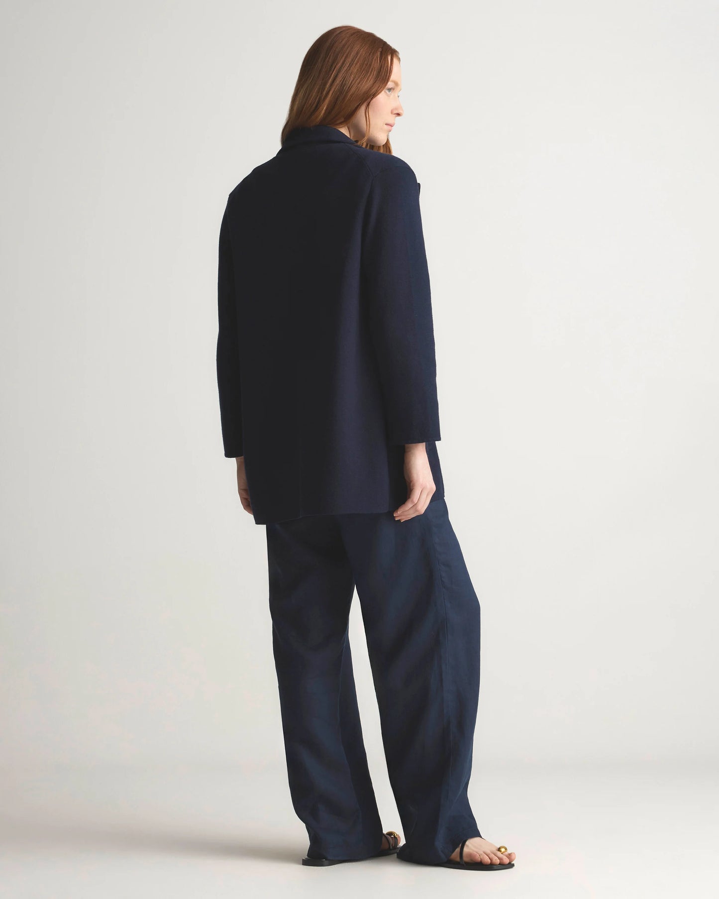 100% Organic Cotton Knit Blazer - XS / Heather Dove Grey