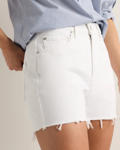 Bella Rigid Cut Off Shorts - 24 / Powder Blue Distressed Fray