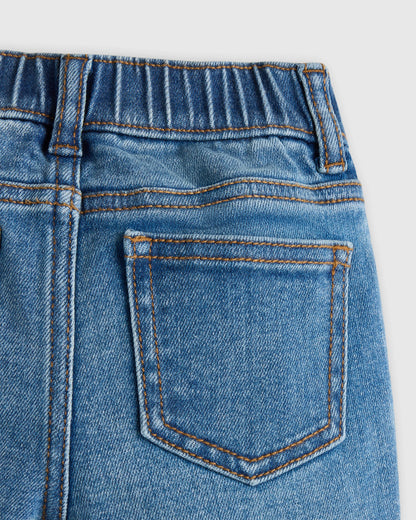 Girls Stretch Wide Leg Jeans - 2T / Light Wash