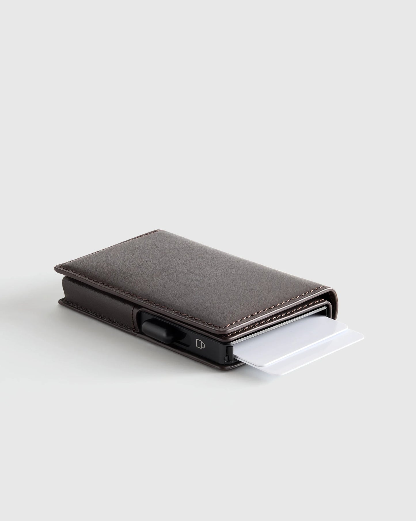 Italian Leather RFID Card Holder - One Size / Hickory