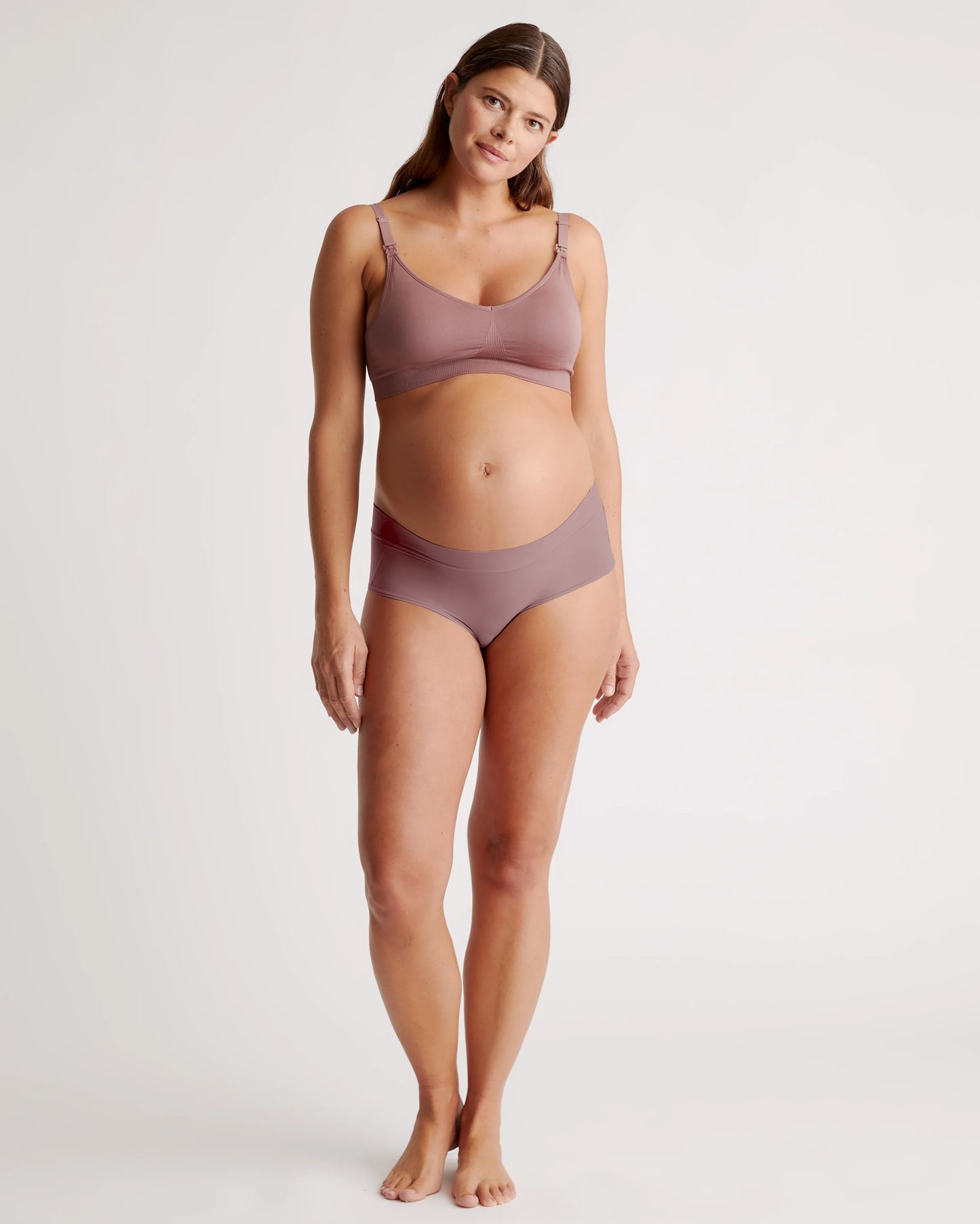 Seamless Nursing Bra - XS / Peach Pink