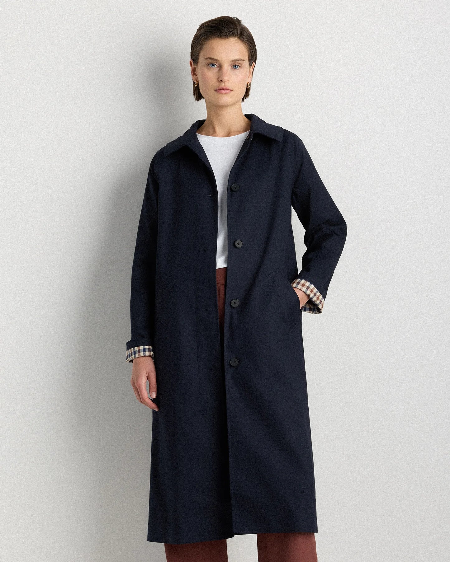 Comfort Stretch Mac Coat - XS / Light Khaki