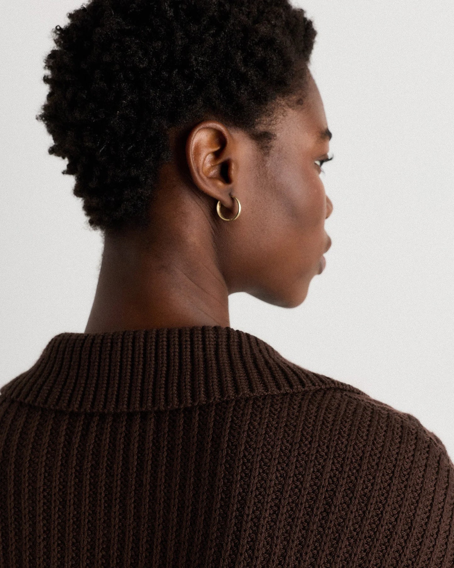 Australian Merino Wool Collared Cable Cardigan - XS / Coffee Bean Brown